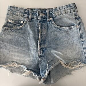 Zara High Rise Denim Shorts